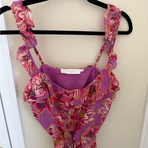 ASTR Top - Purple Floral Delight